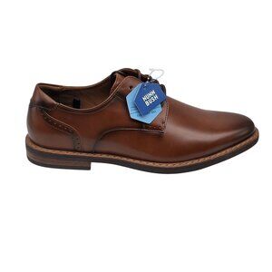 Nunn Bush Brown Leather Oxford Mens Dress Shoes W/Comfort Gel Sole 9M